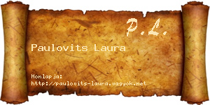 Paulovits Laura névjegykártya